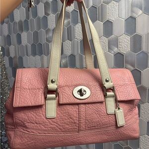 Vintage coach pink Hamilton satchel shoulder bag